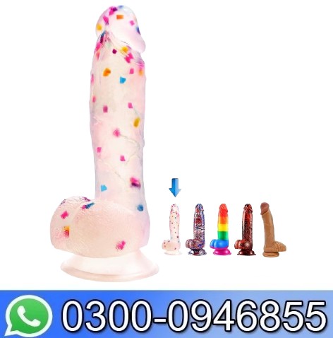7.6 Inch Colorful Realistic Dildos, Human Safety, Silicone, With Powerful Suction Cups