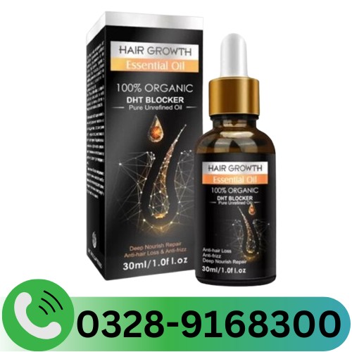 Hair Growth Essential Oil Biotin Cold-Pressed DHT Blocker
