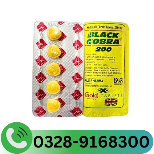 Imported Black Cobra 200Mg Tablets In Pakistan