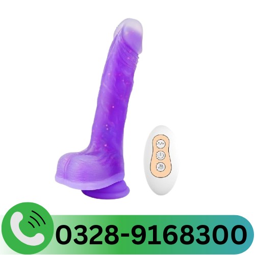 Purple Thrusting Dildo Vibrator Sex Toy For Women