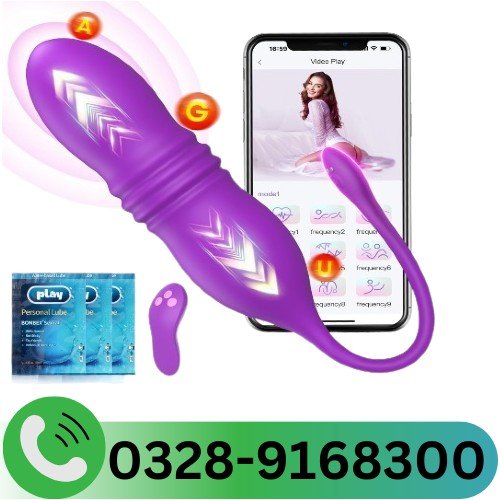 Purple Thrusting Vibrator Egg Vibrators