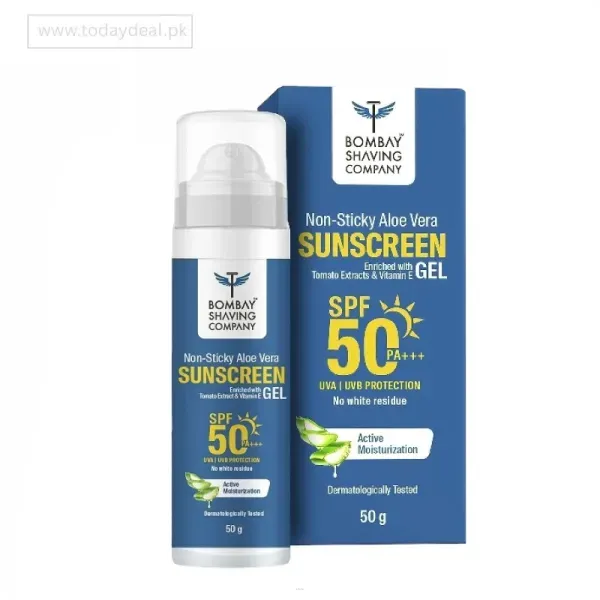 Bombay Shaving Co Non Sticky Aloe Vera Sunscreen Gel In Pakistan