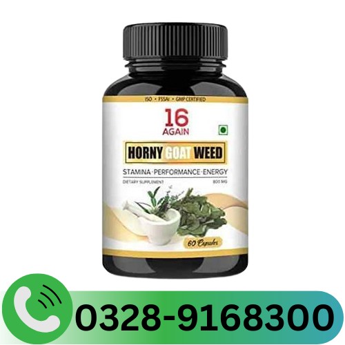 16 Again Horny Goat Weed Capsules In Pakistan