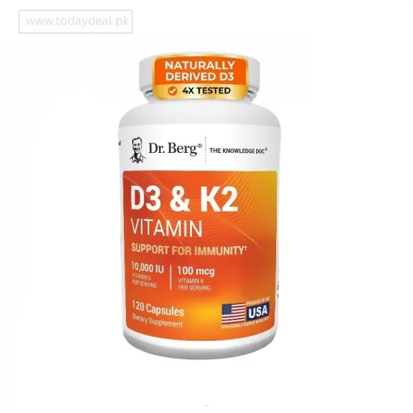Dr. Berg Nutritionals Berg's D3 & K2 Vitamin D3K2 Supplement In Pakistan