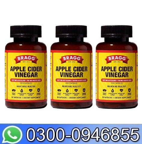 Bragg Apple Cider Vinegar Capsules With Vitamin D And Zinc 90 Capsules In Pakistan