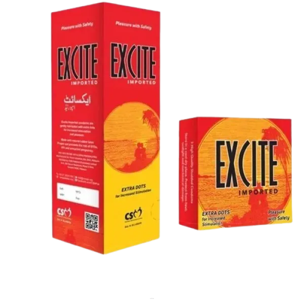 Excite Extra Dotted Imported Condoms In Pakistan