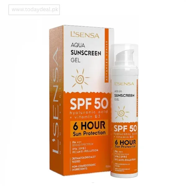 L'sensa Sunscreen Spf 50 For Oily Skin, Anti-tan, Waterproof Sun Cream In Pakistan