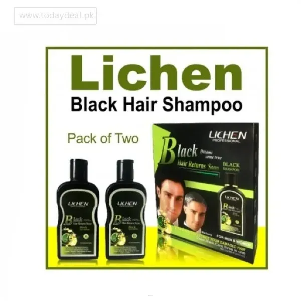 Lichen Black Hair Color Shampoo 400Ml Price In Pakistan