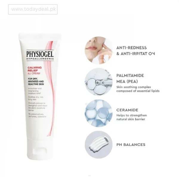 Physiogel Hypoallergenic Calming Relief A.I. Cream