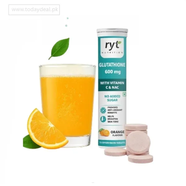 Ryt Nutrition Glutathione (600mg), 15 Effervescent Tablets in pakistan