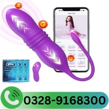 Purple Thrusting Vibrator Egg Vibrators