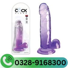 King Cock Clear 7'' Cock With Balls In Pakistan