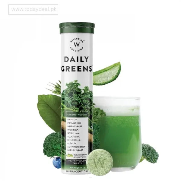 Wellbeing Nutrition Daily Greens (15 Effervescent Tablets In Pakistan
